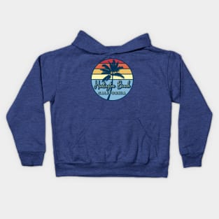 Huntington Beach California Retro Sunset Kids Hoodie